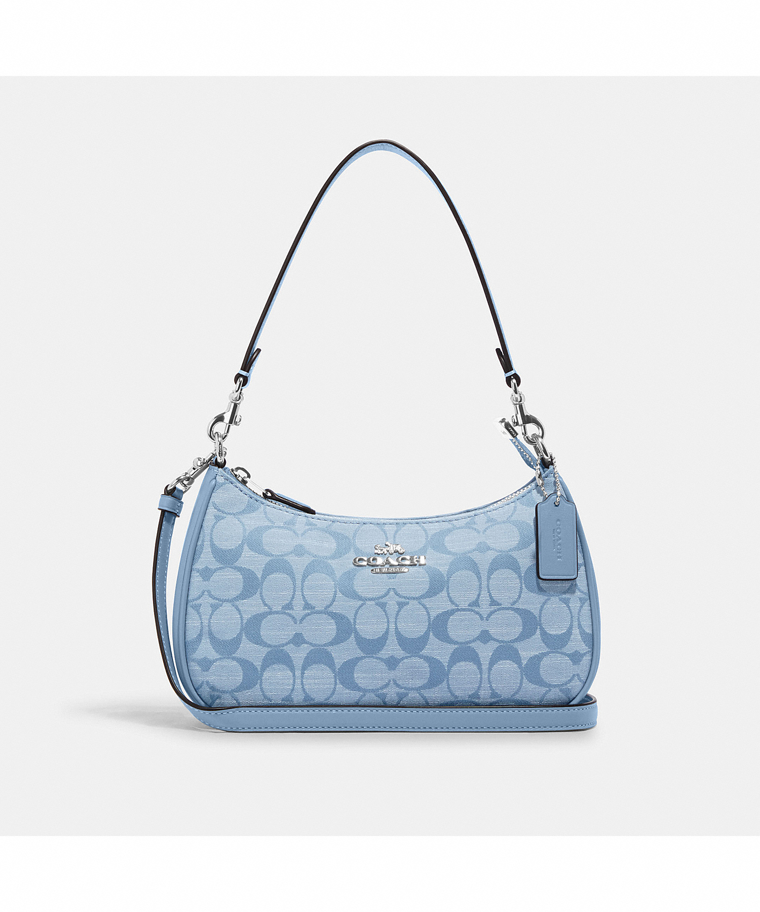 Sky blue coach bag hot sale