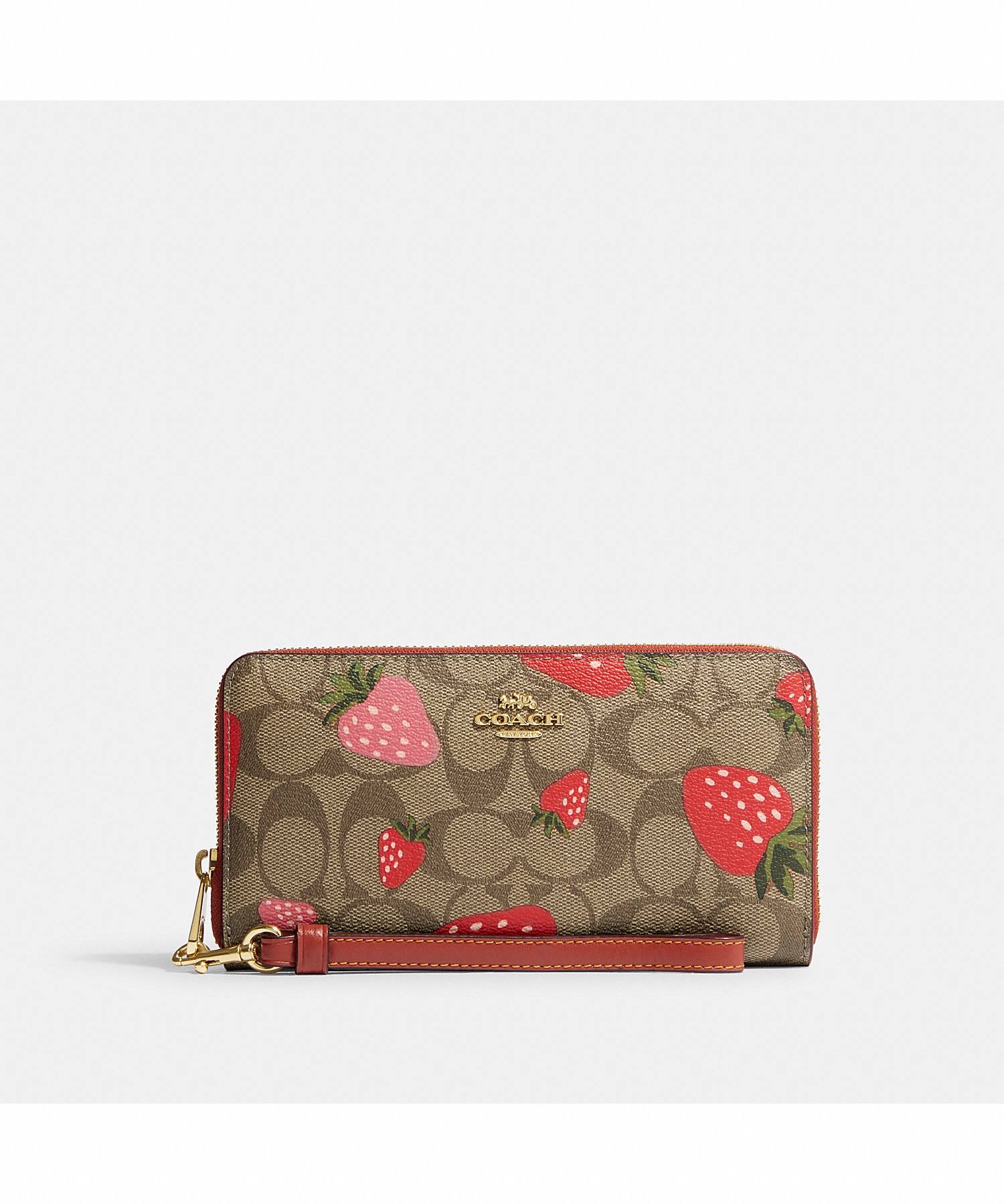 Coach wallet sale strawberry