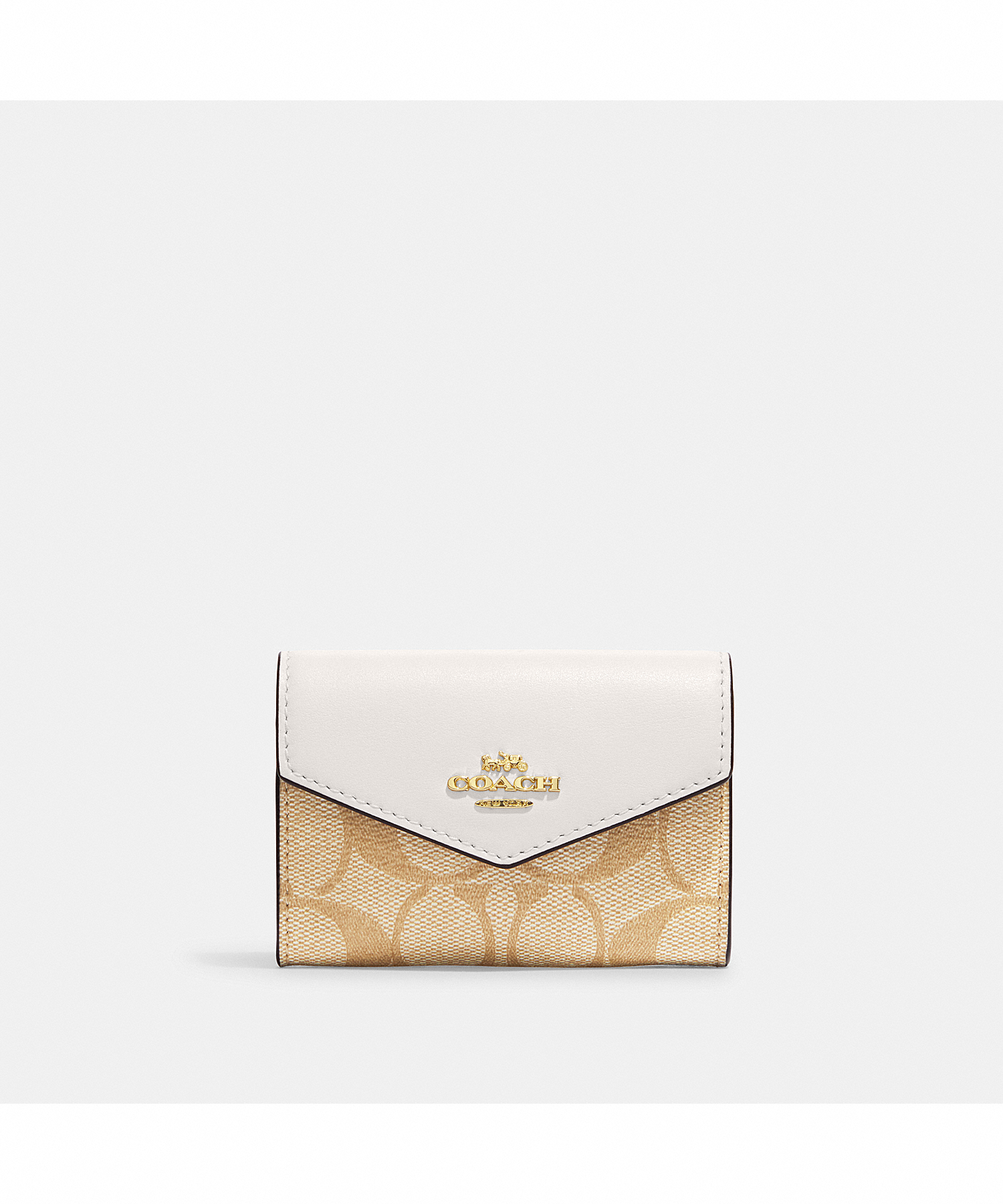 COACH FLAP CARD CASE IN SIGNATURE CANVAS CH202 IMDQC