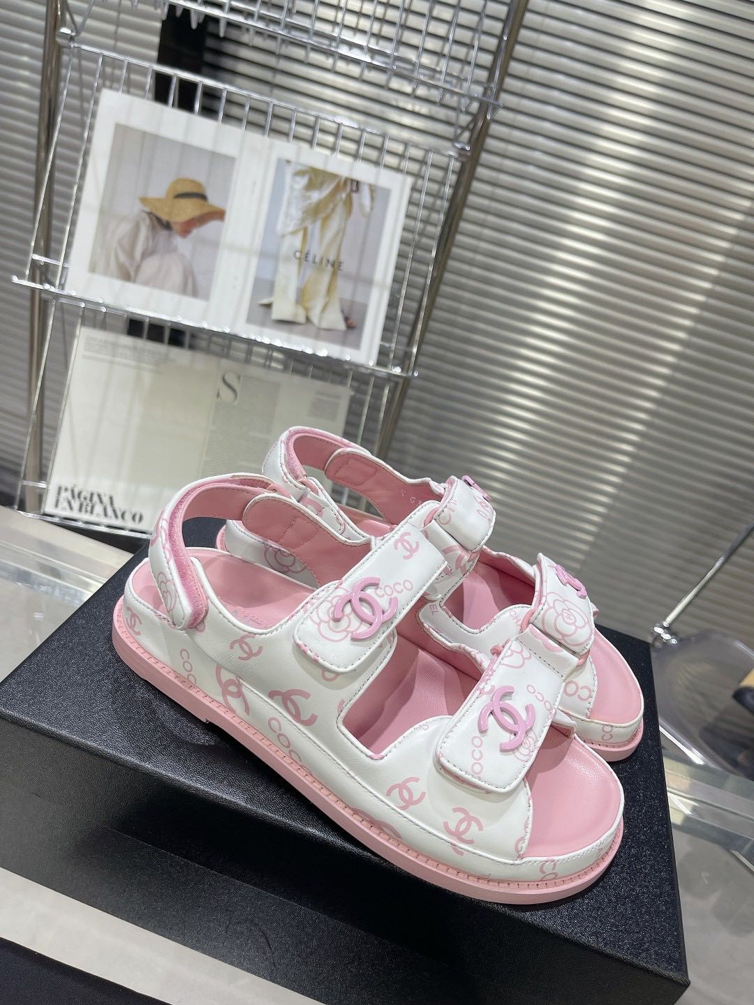 Chanel matelasse 2025 sandals