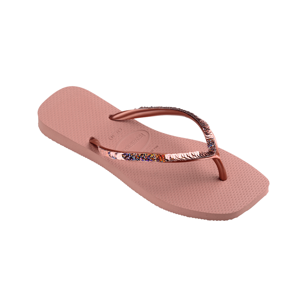 Pink sparkly on sale flip flops