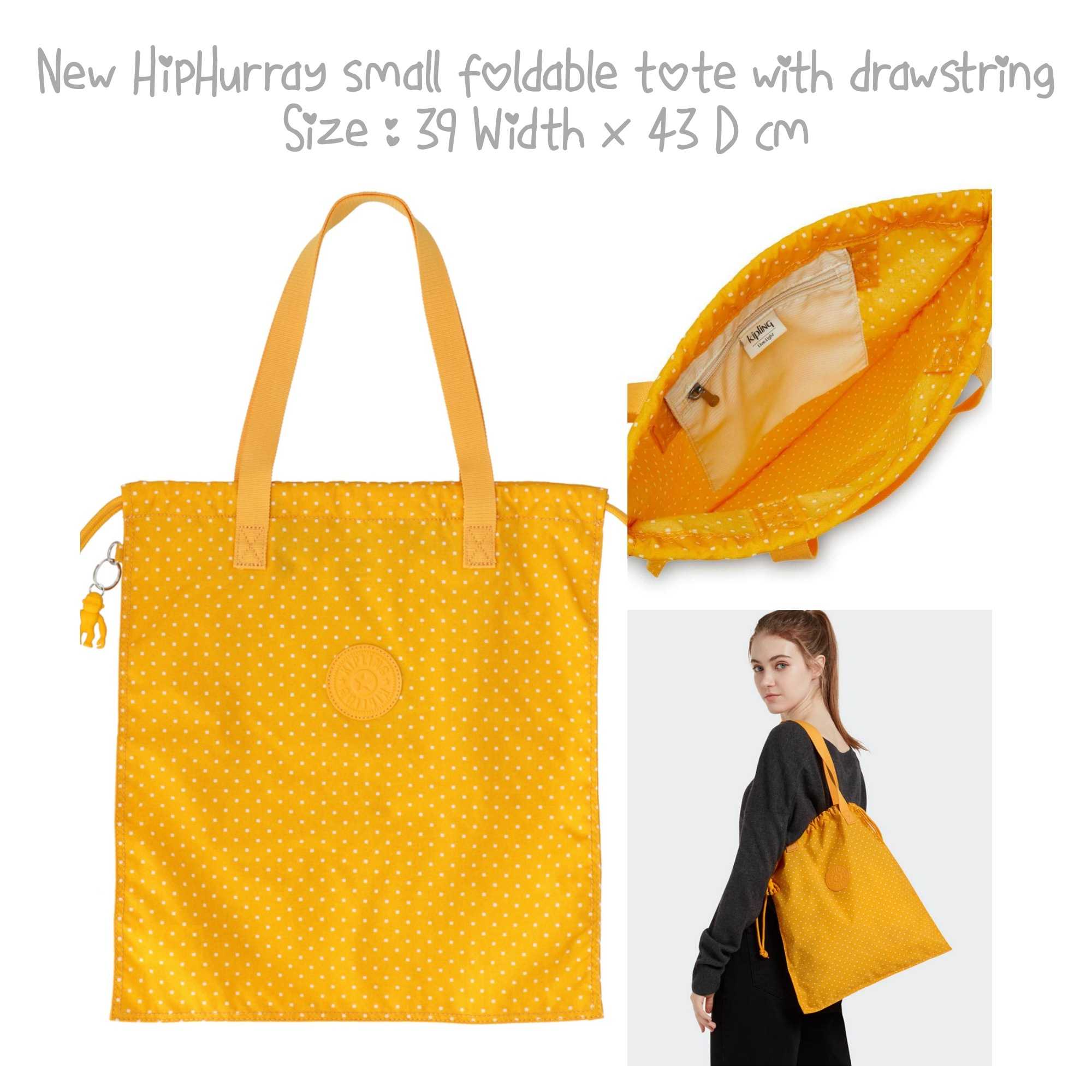 Kipling top packable tote