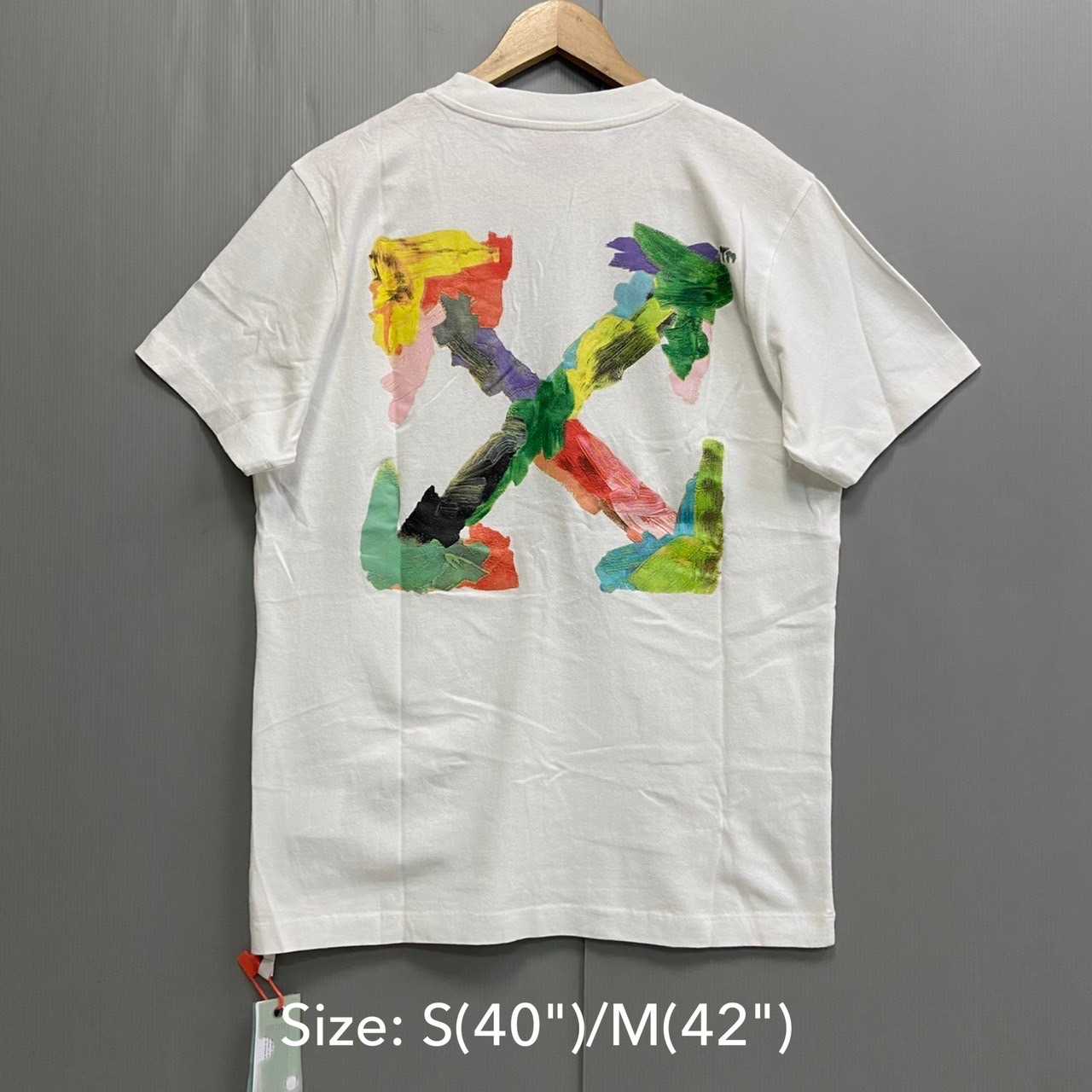 Off white multicolor t shirt store