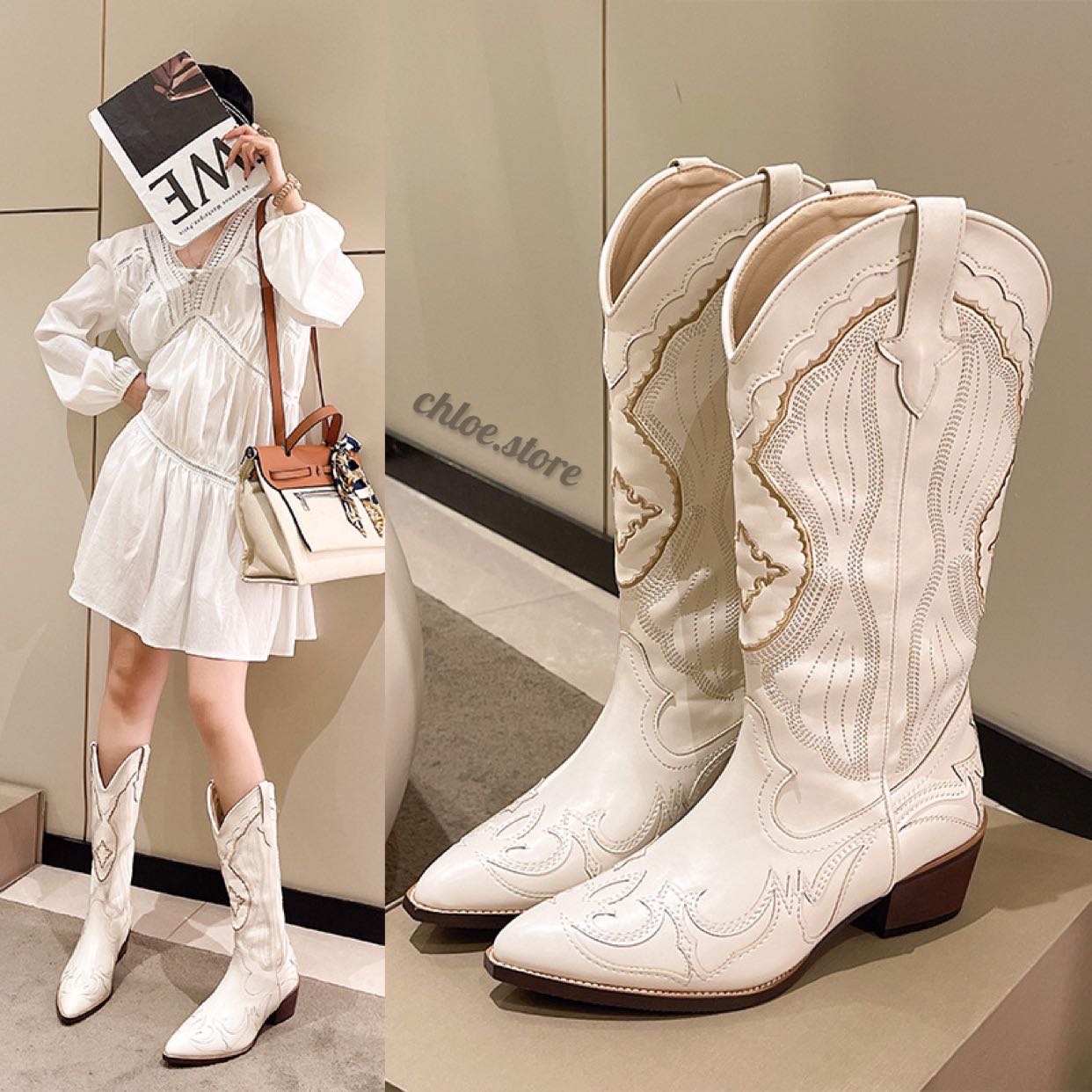 Chloe cowboy boots store