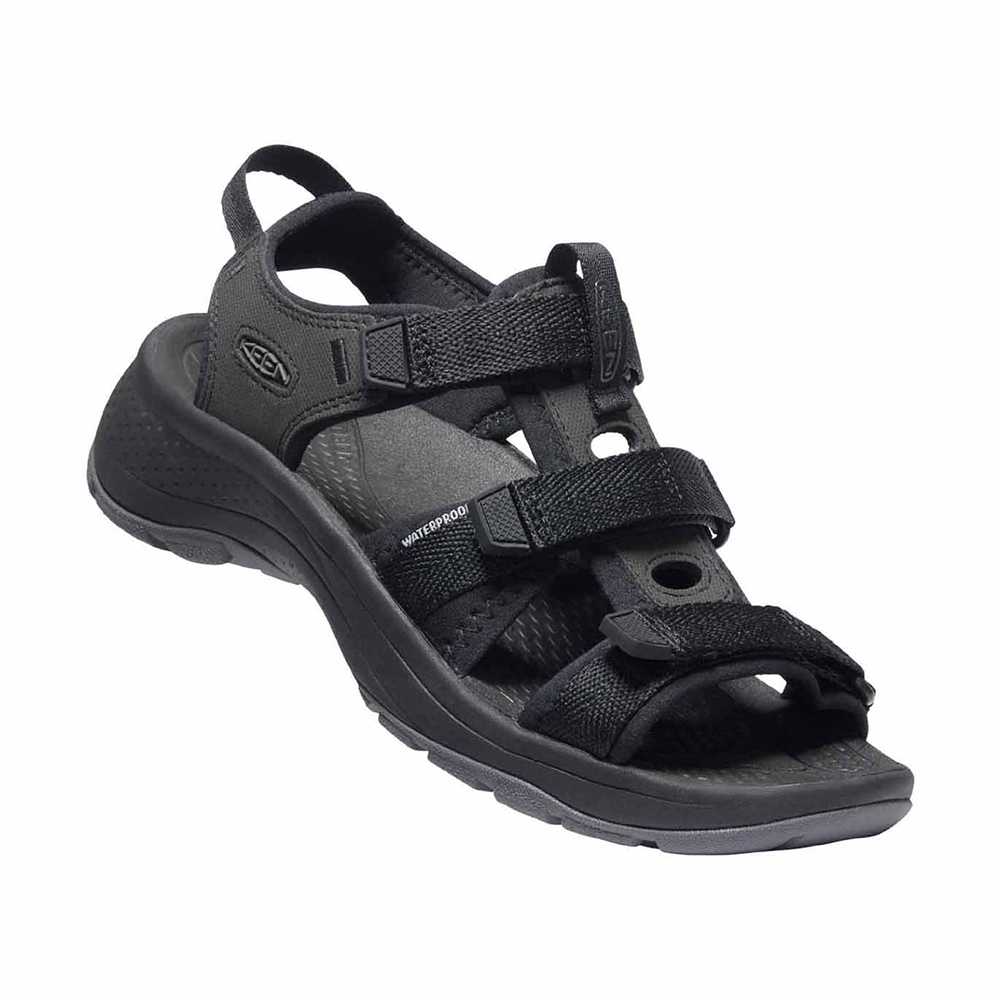 Keen รองเท้าผู้หญิง รุ่น Women's ASTORIA WEST OPEN TOE (BLACK/BLACK ...