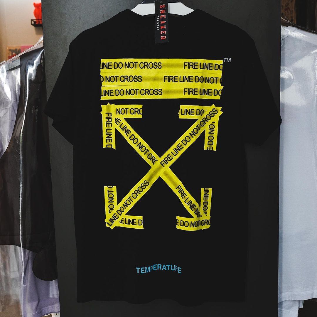 Off white do not cross tee hot sale