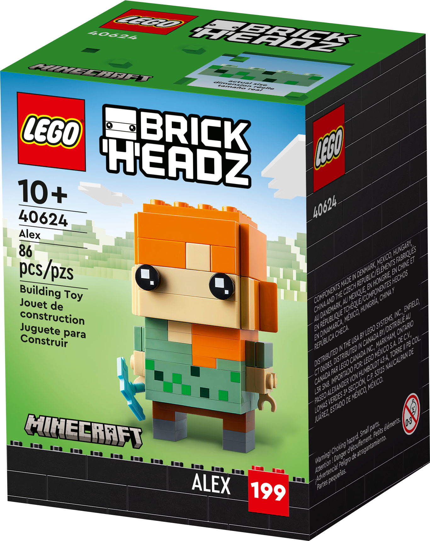  LEGO BrickHeadz Minecraft 40624 - Alex