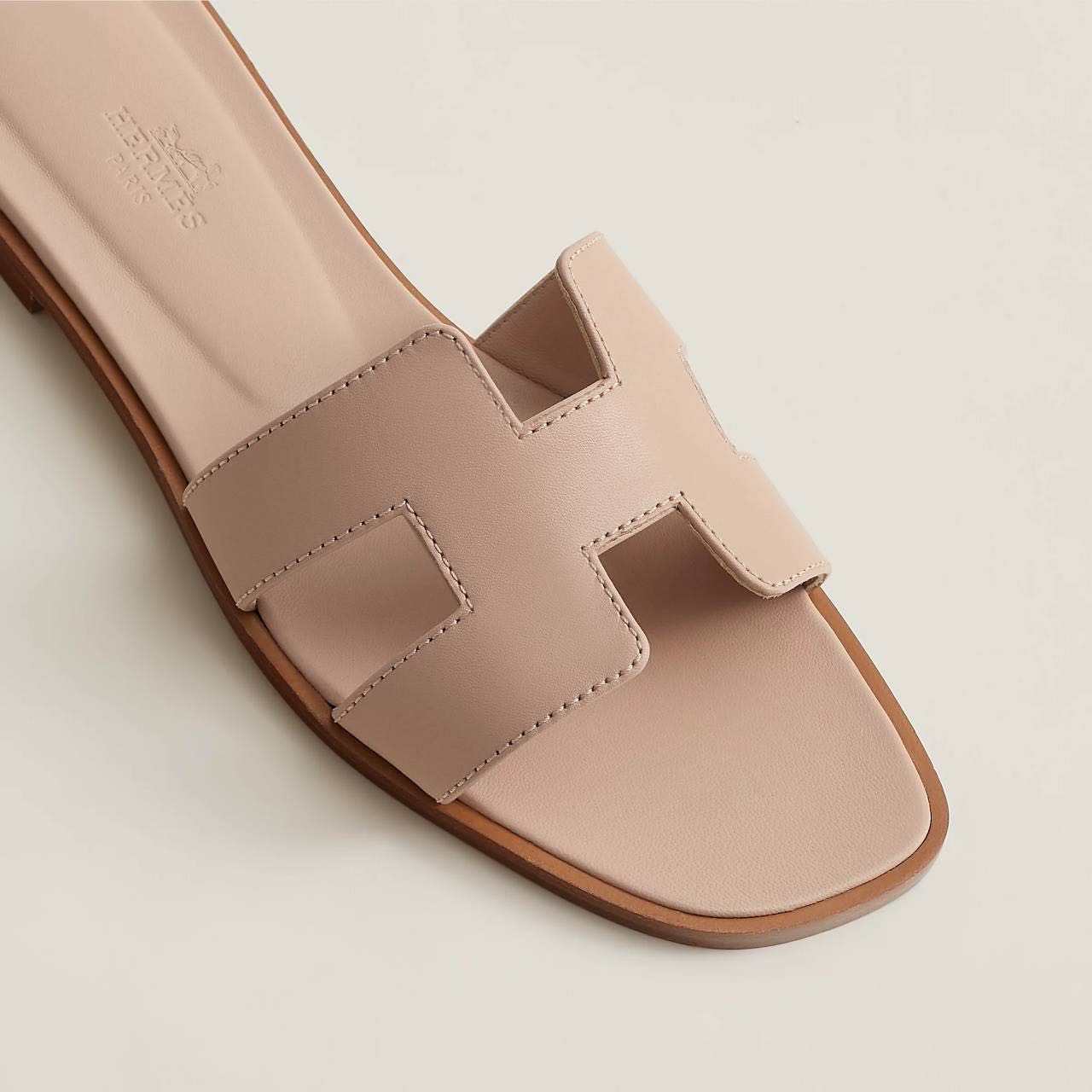 Hermes Oran Sandal Beige Nude | LINE SHOPPING