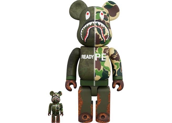 Bearbrick x Readymade x Bape 100% & 400%