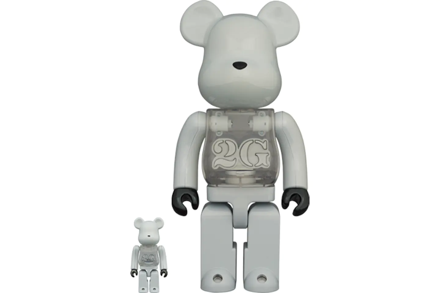 Bearbrick 2G 100% & 400% Set WHITE CHROME | LINE SHOPPING