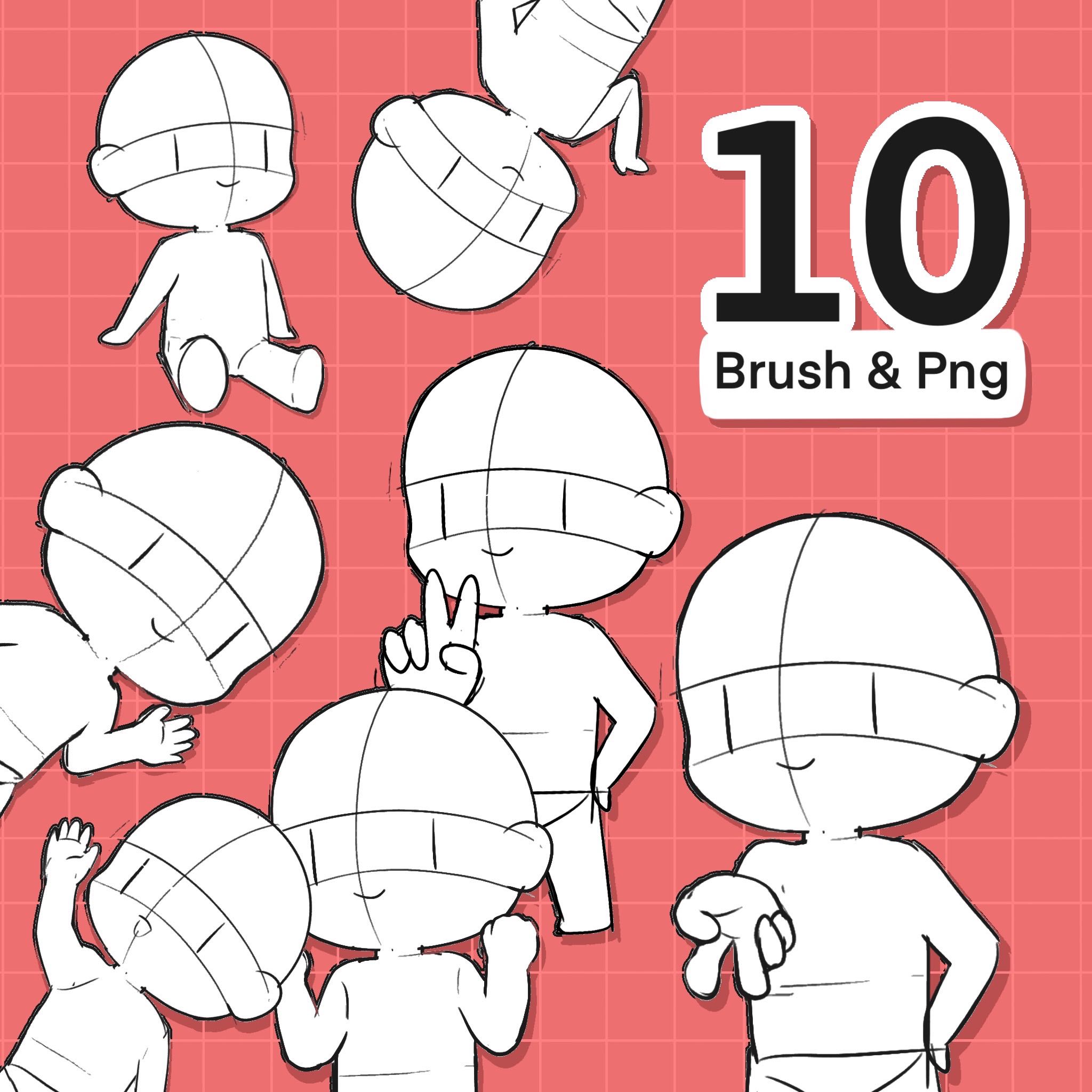 Chibi Poses png images