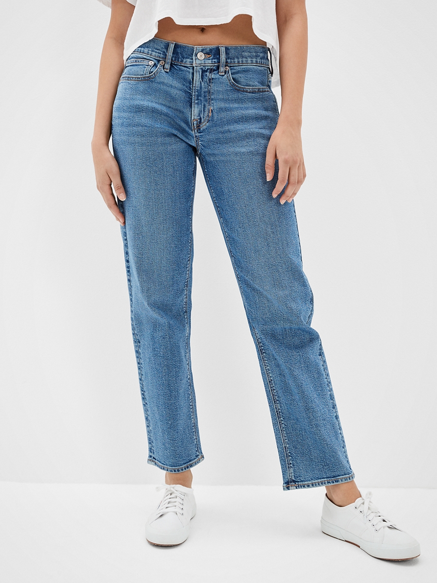 American Eagle Stretch '90s Straight Jean กางเกง ยีนส์ ผู้หญิง สเตรท ...