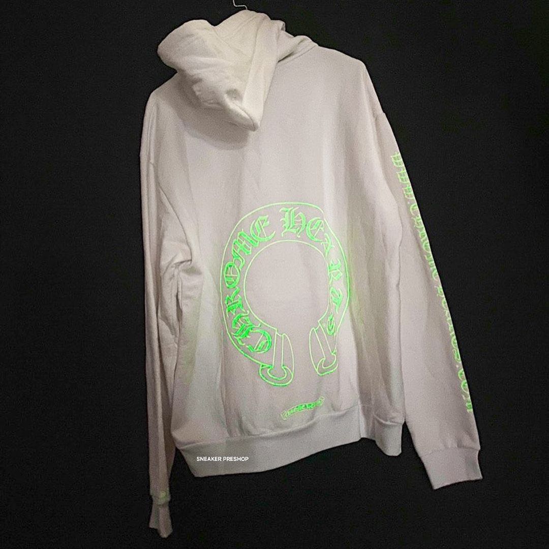 Chrome hearts glow new arrivals in the dark hoodie