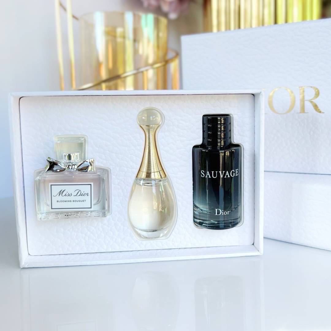 Dior Perfume Set Of 3 Travel Size Miniature Set LINE