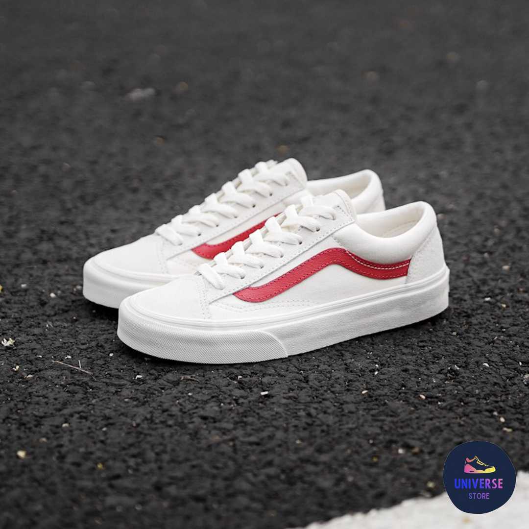 VANS STYLE 36 MARSHMALLOW RED LINE SHOPPING
