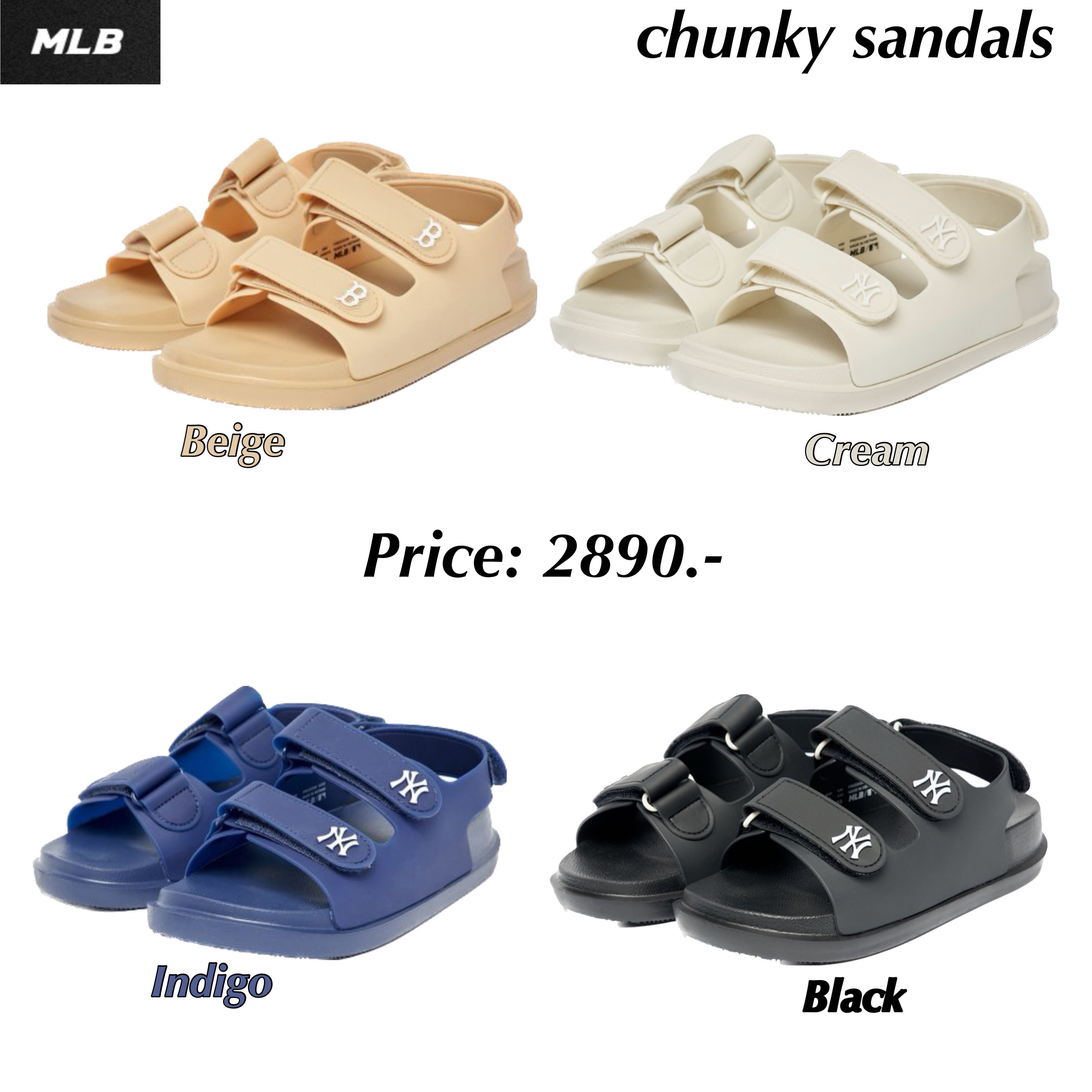 พรีออเดอร์ MLB รุ่น chunky sandals 4 สี | LINE SHOPPING