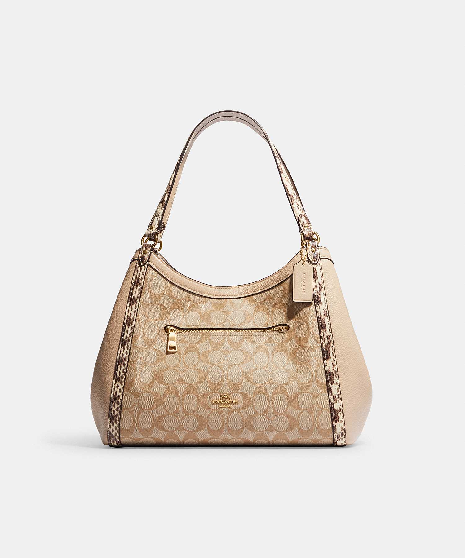 COACH KRISTY SHOULDER BAG IN COLORBLOCK SIGNATURE CANVAS C7332