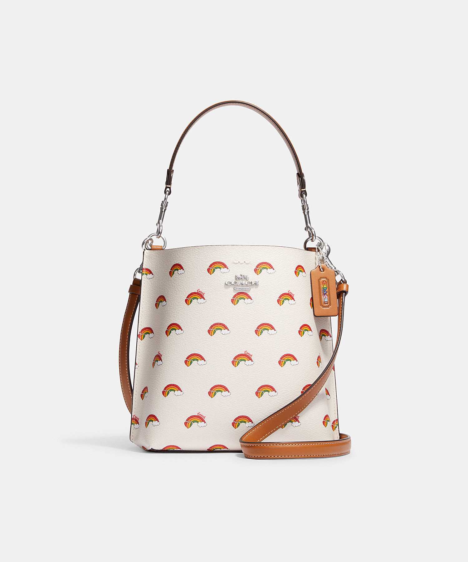 Rainbow bucket hotsell bag