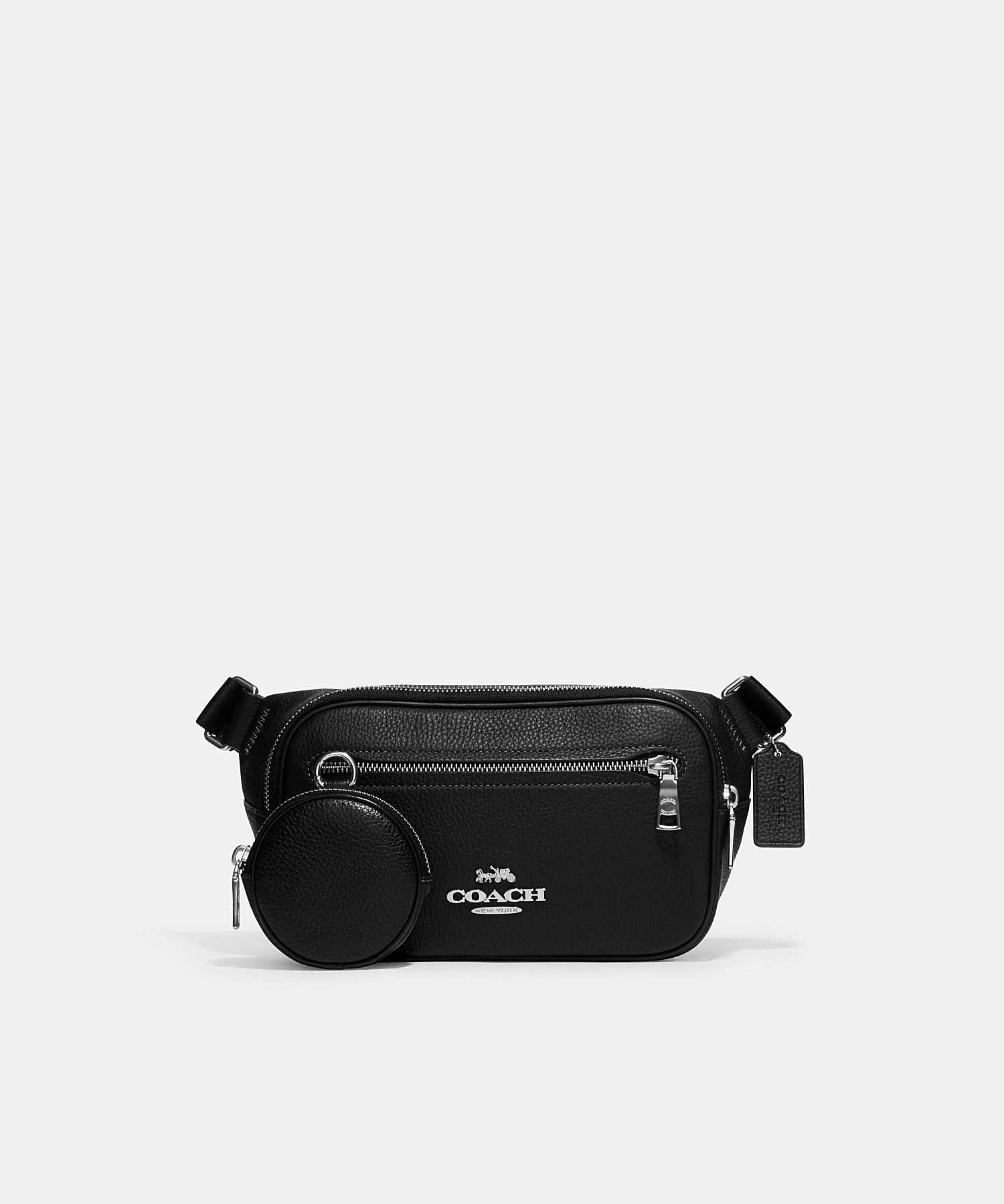 Plain black sales belt bag