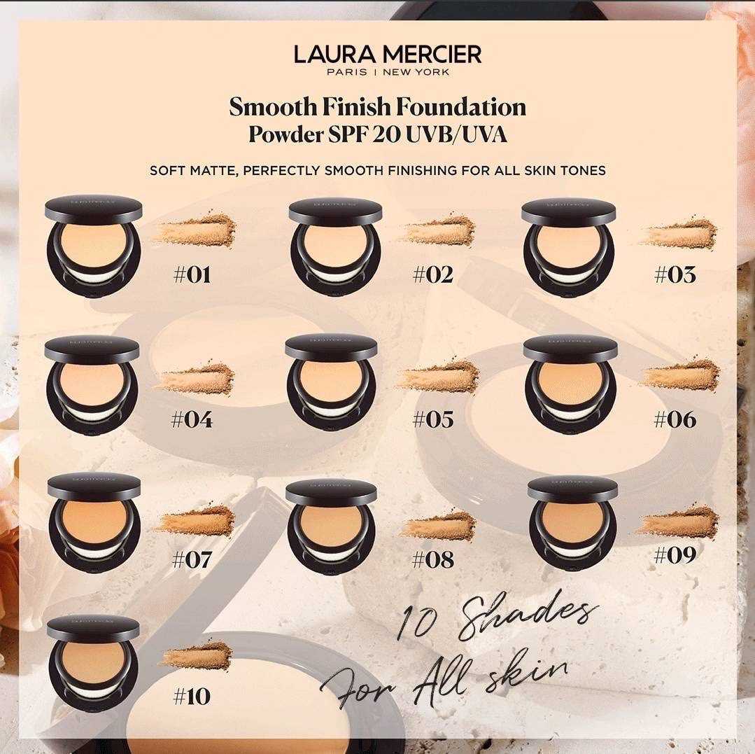 LAURA MERCIER Smooth Finish Foundation Powder SPF20 UVB/UVA 🤍✨️ | LINE  SHOPPING