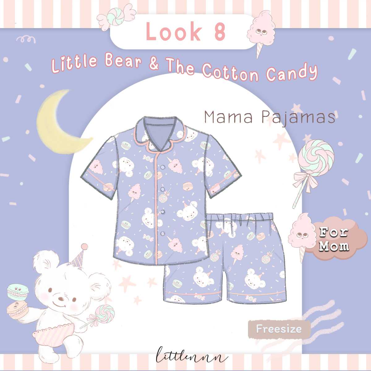 Look8 Mama Pajamas :LittleBear&Thecottoncandy | LINE SHOPPING