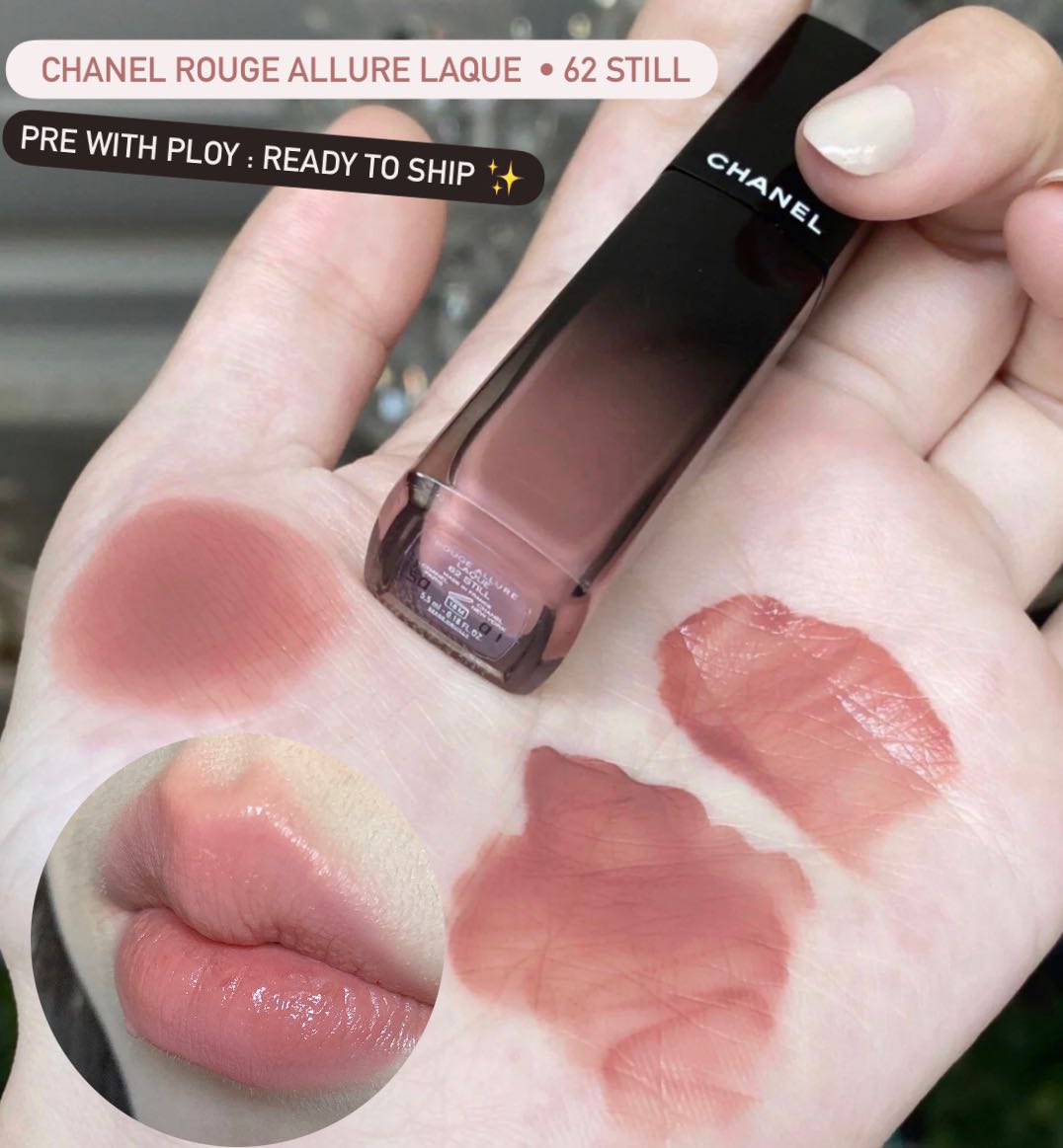 พร้อมส่ง 🥨 Chanel rouge allure laque • 62 Still 💓