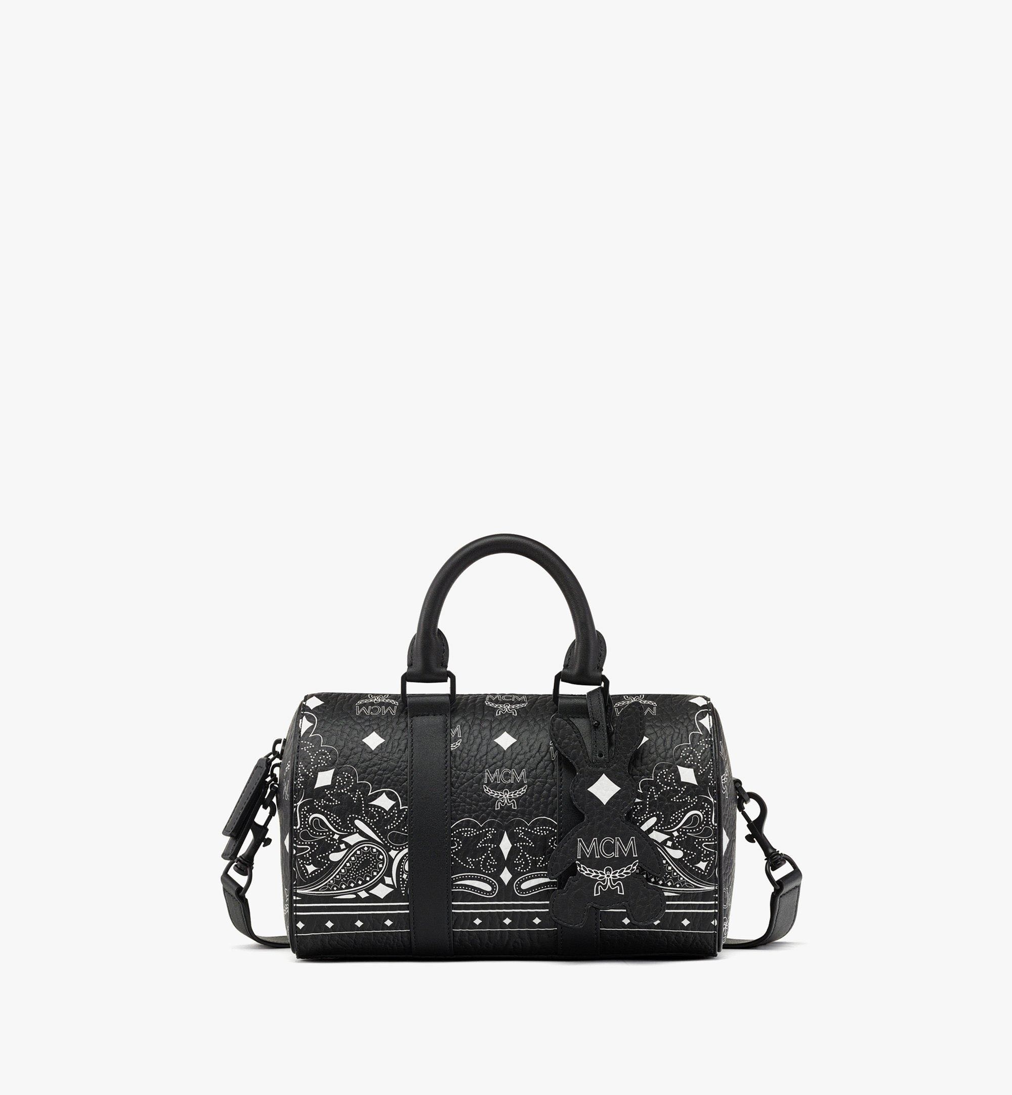 Small Aren Tote in Visetos Black