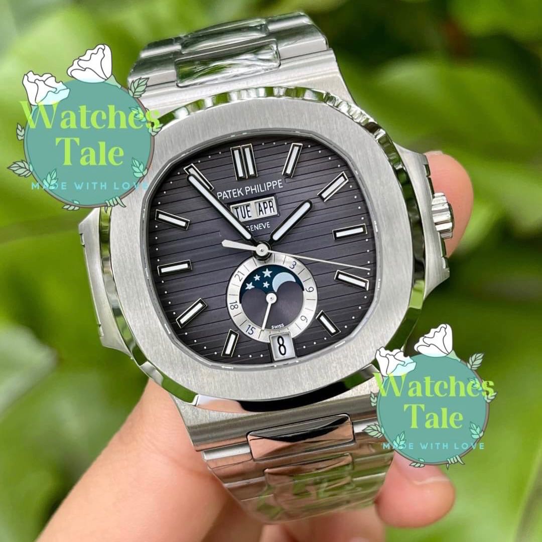 Patek philippe nautilus deals annual calendar moonphase
