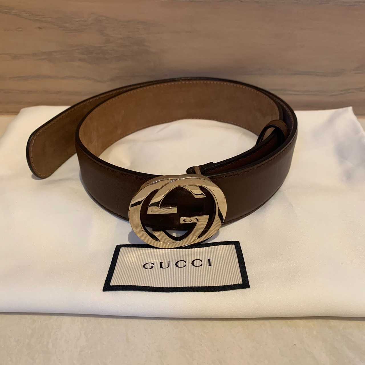 CO220604197 / Gucci / Interlocking GG Silver Bucket Belt | LINE SHOPPING