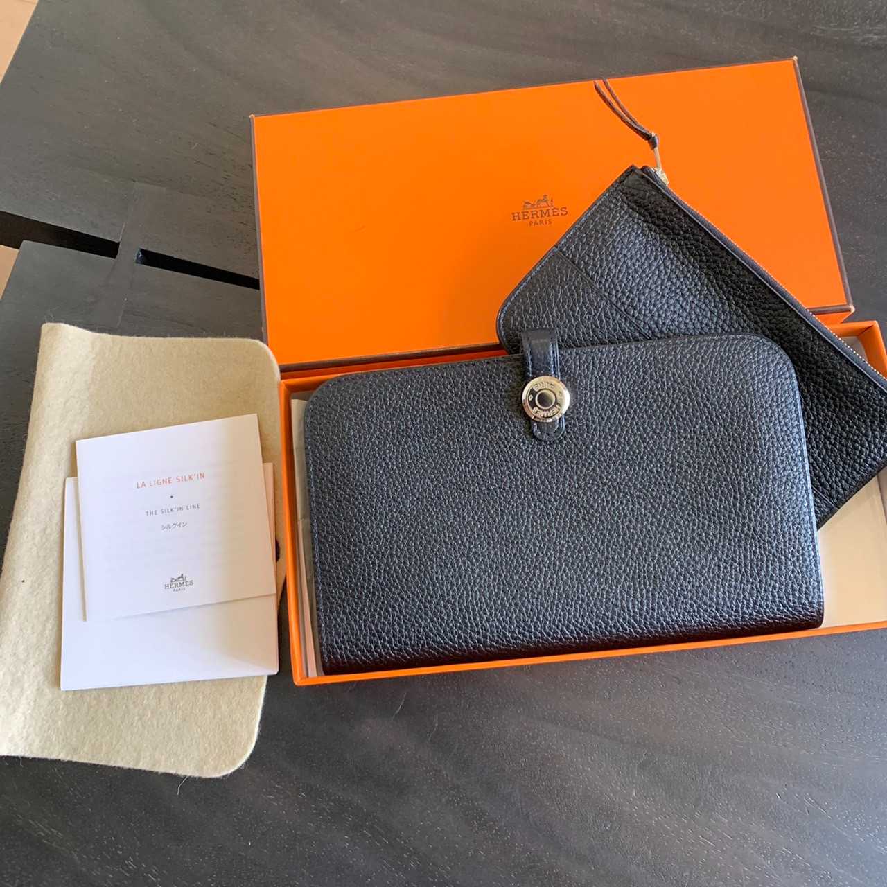 CO230208865 / Hermes / Dogon Duo Wallet Togo PHW | LINE SHOPPING