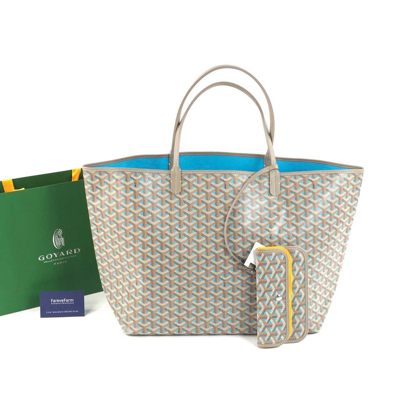 Goyard Saint Louis Claire voie GM Tote Bag - White