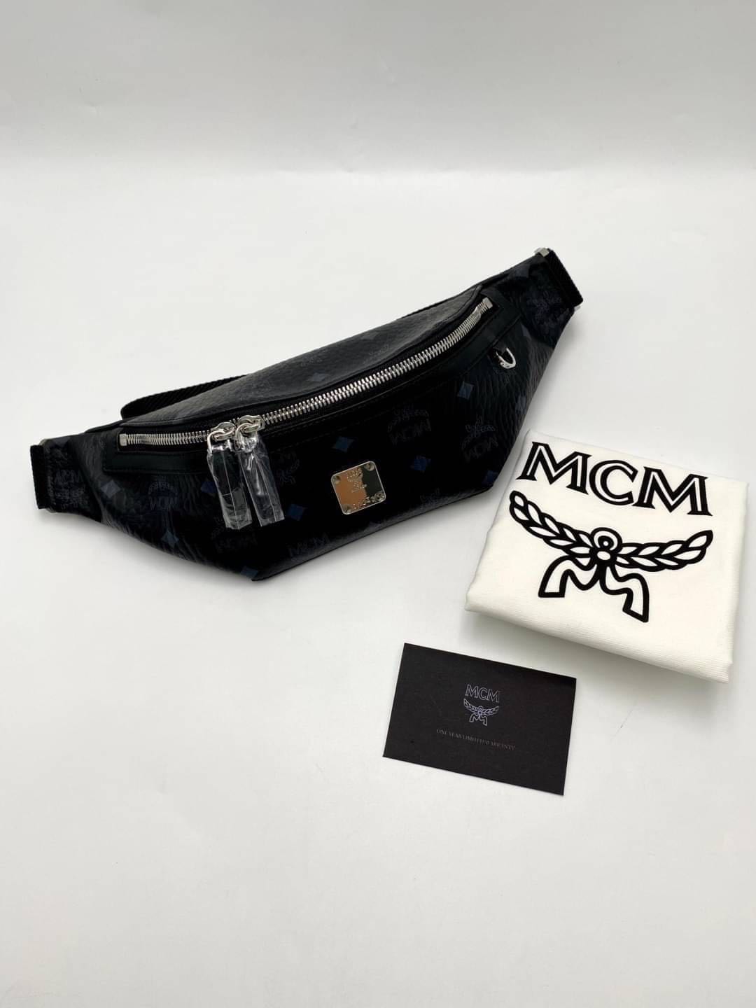 Mcm Fursten Belt Bag Visetos Small Black