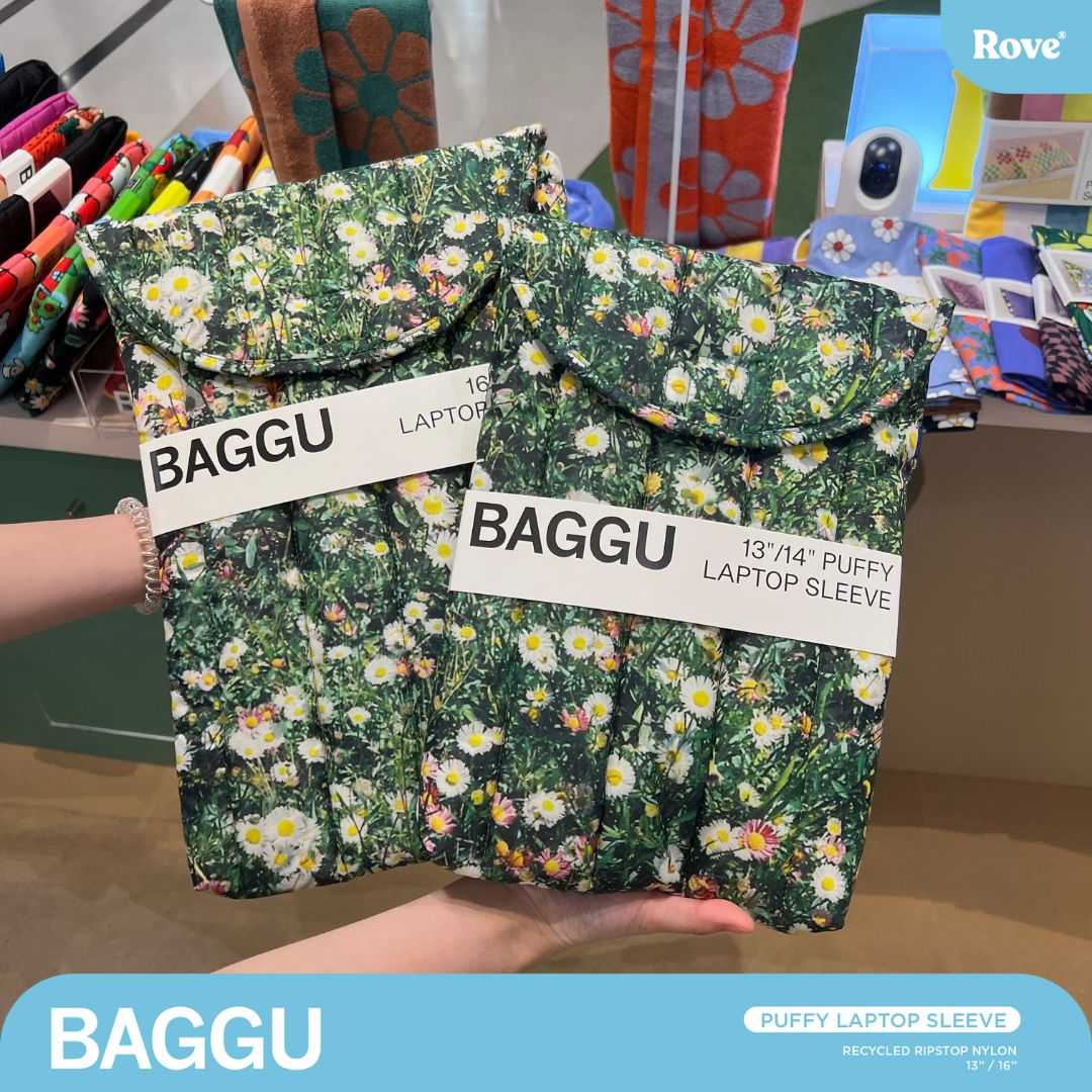 BAGGU Puffy Laptop Sleeve 13 / 16 Daisy LINE SHOPPING