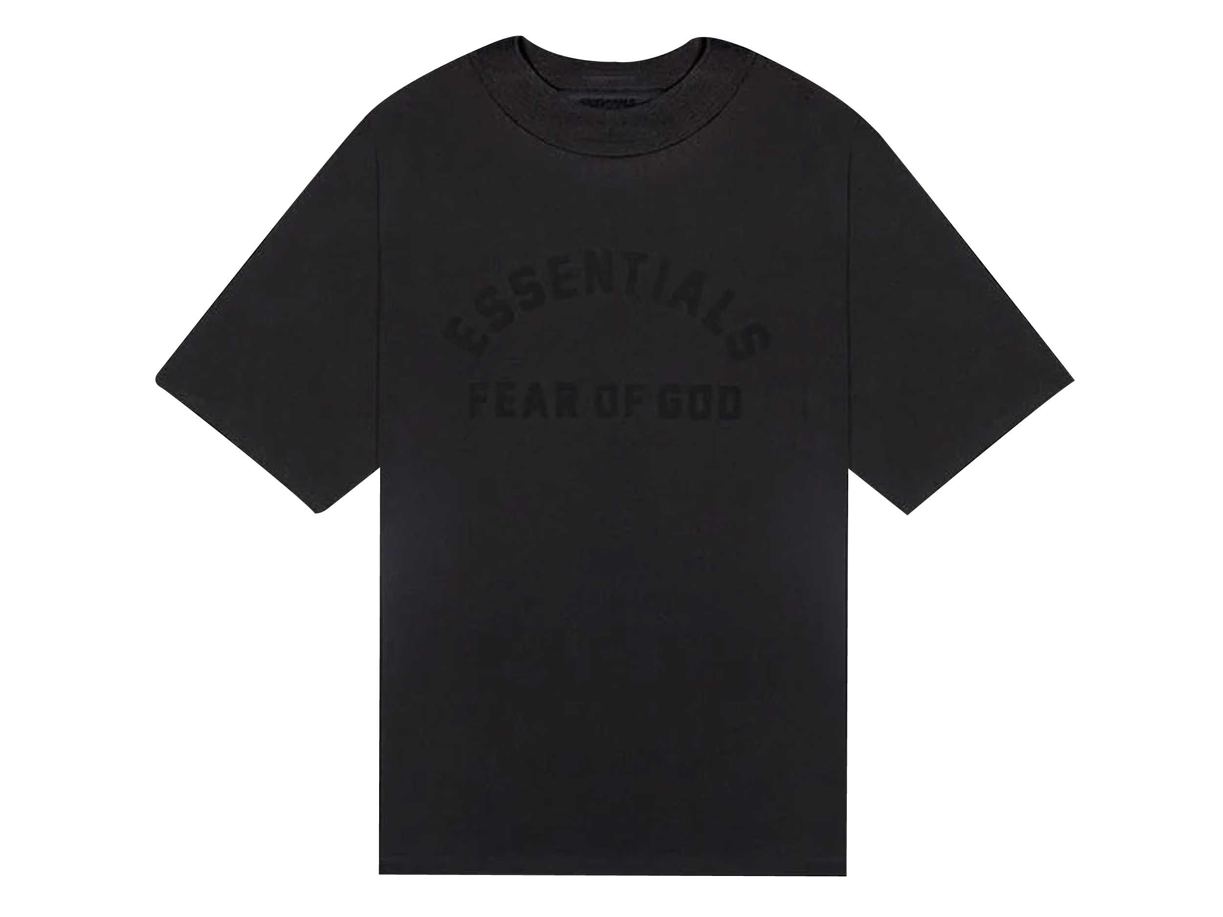 Essentials Fear Of God T-Shirt (JET BLACK) | LINE SHOPPING