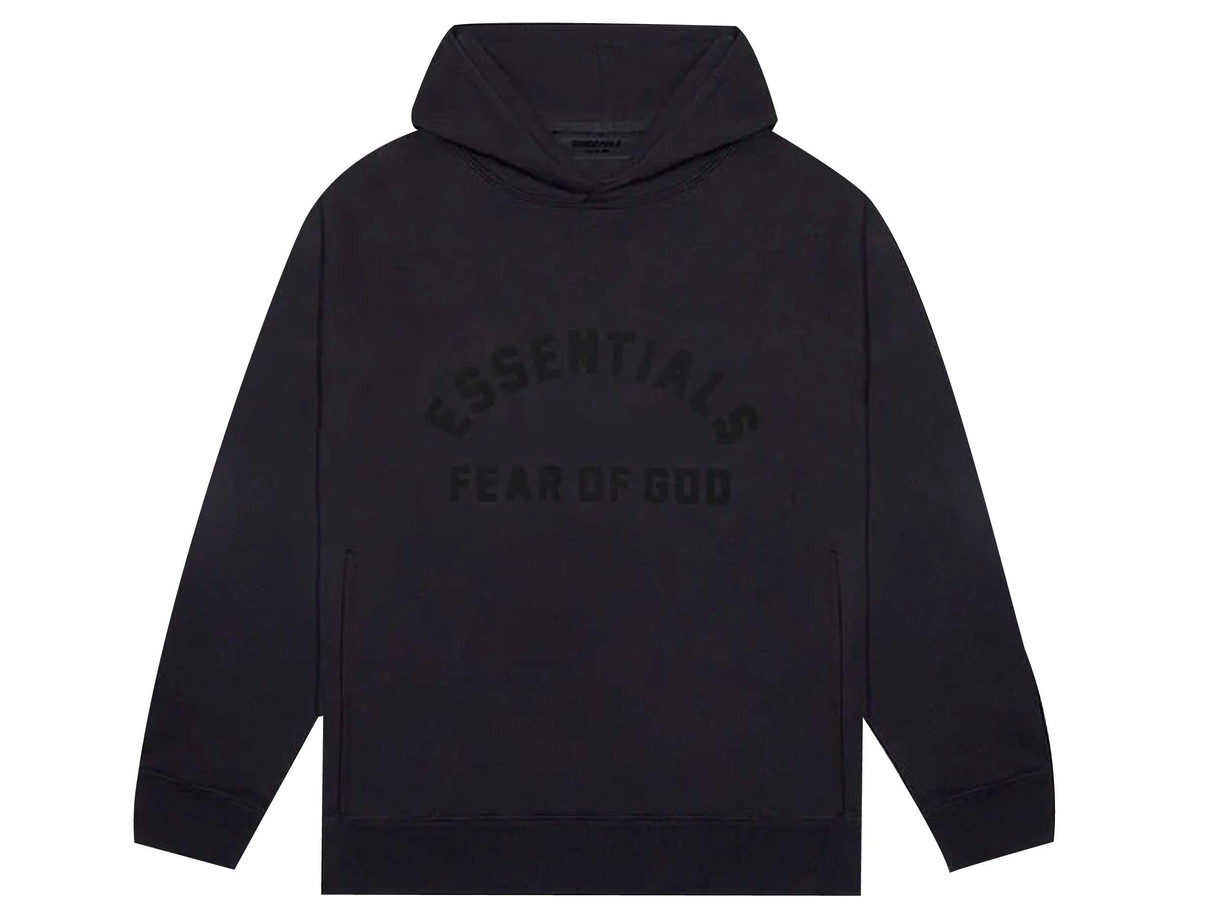 Essentials Fear Of God Hoodie (JET BLACK) | LINE SHOPPING