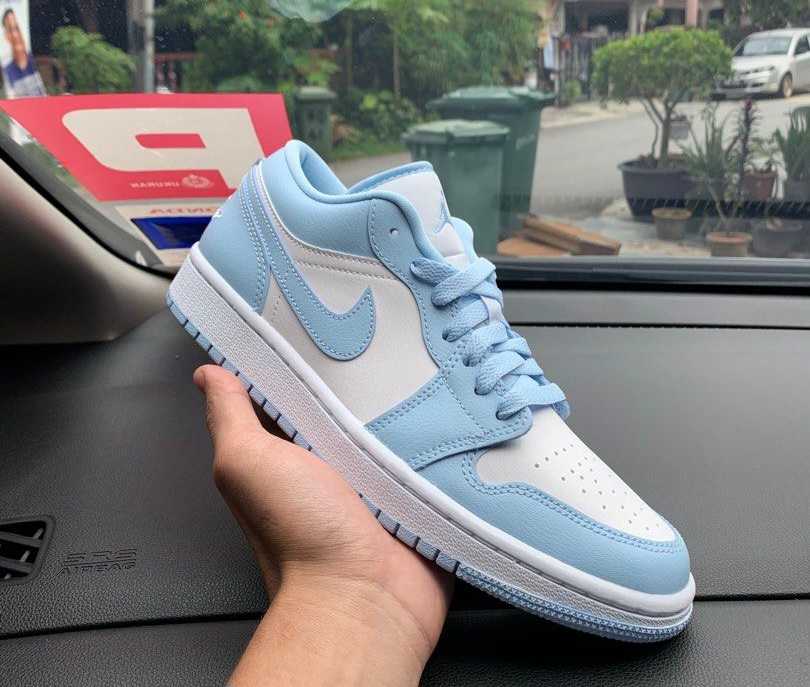 Air jordan 1 low ice blue best sale
