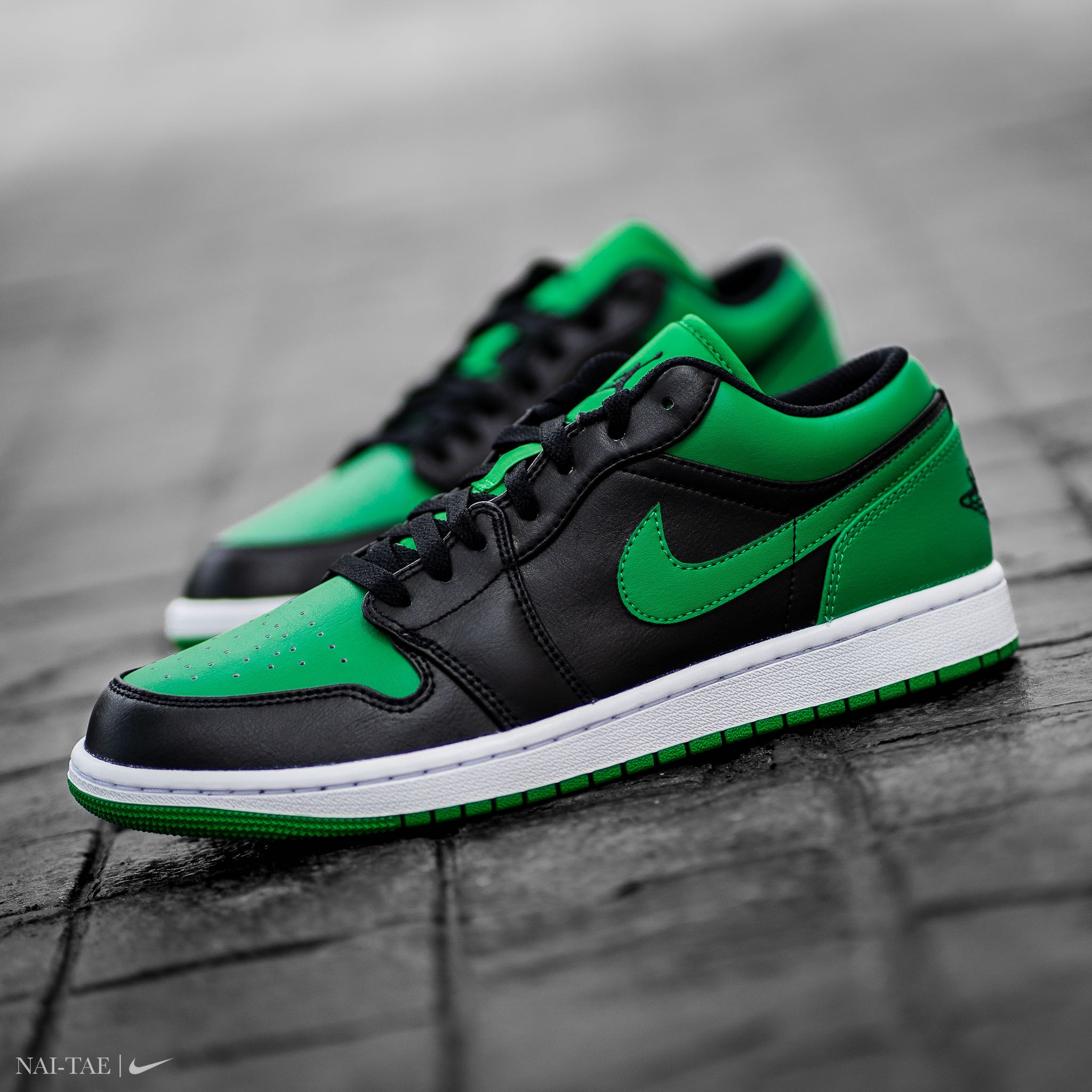 Green white sales and black 1s