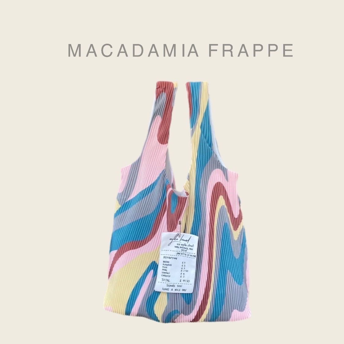 Wyllabrand กระเป๋าผ้าพลีท Macadamia Frappe | LINE SHOPPING