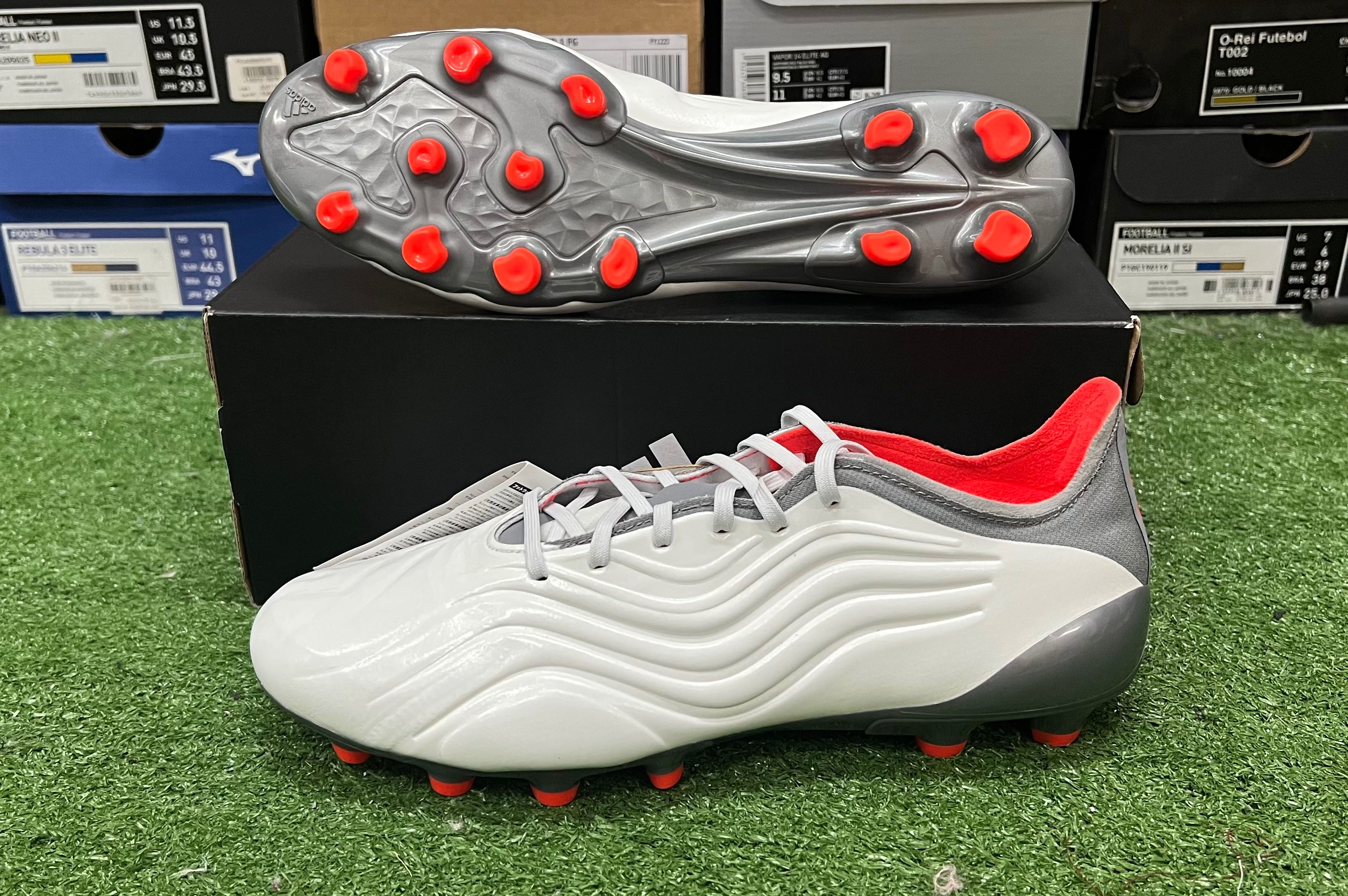 สตั๊ด รองเท้าฟุตบอล Adidas Copa Sense.1 HG AG ตัวท๊อป หนังจิงโจ้ | LINE  SHOPPING