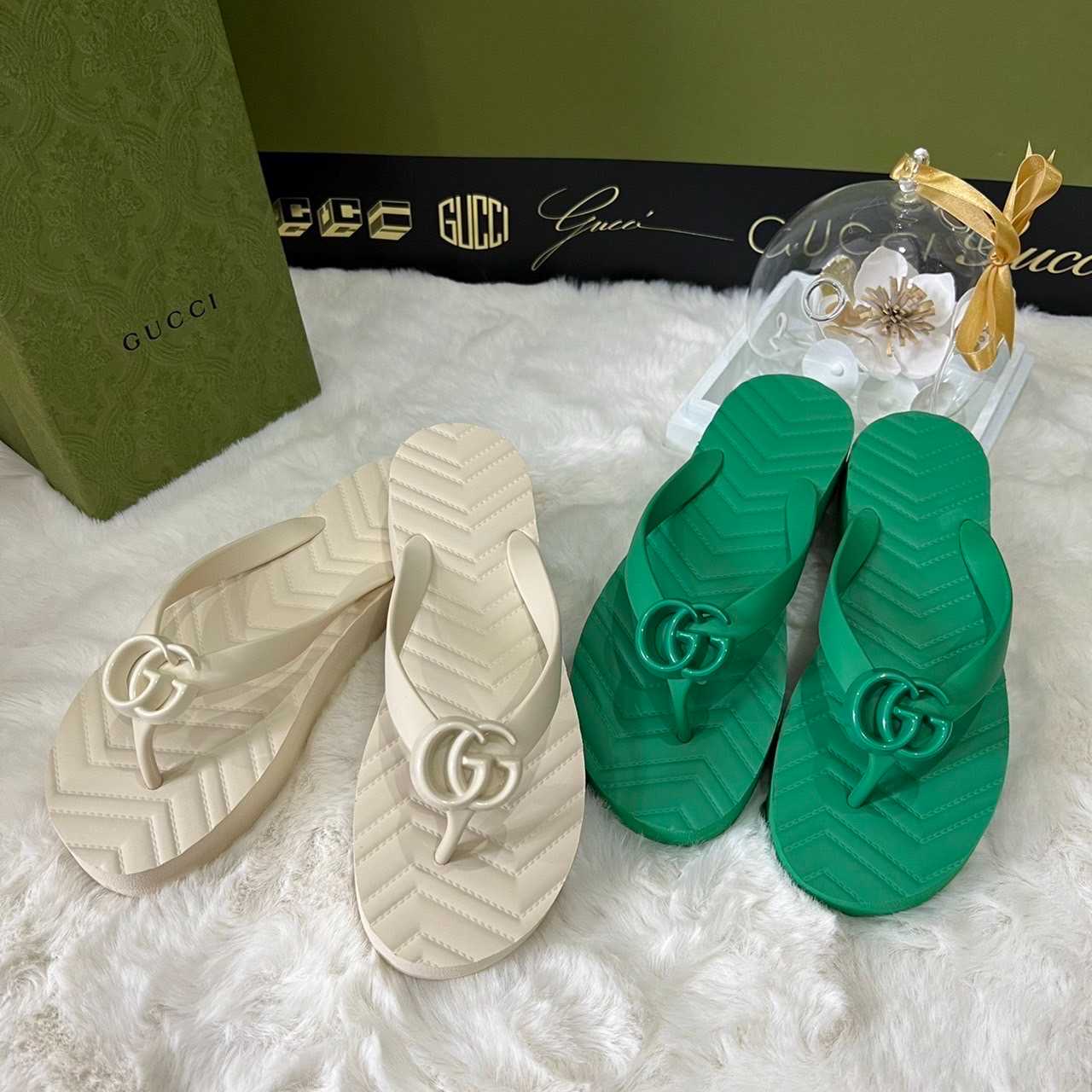 New Gucci Sandals Rubber.📌(ทักเชทก่อนสั่งซื้อ) | LINE SHOPPING