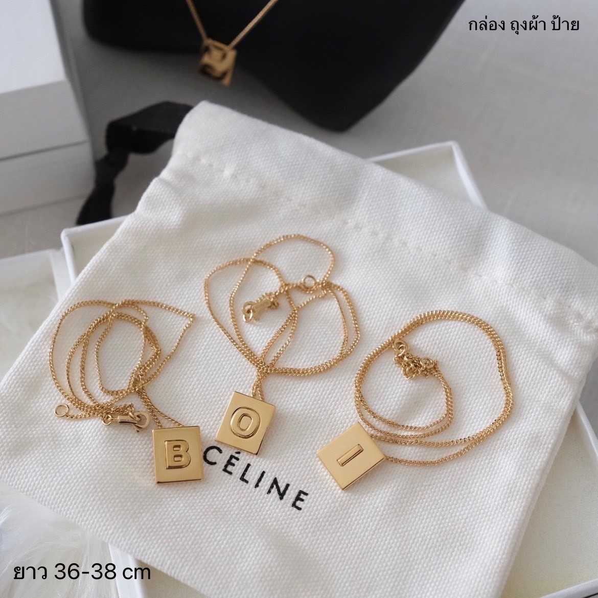 Celine alphabet necklace online on sale