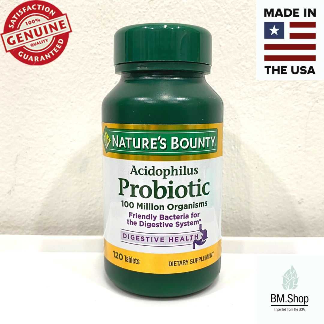 Nature's Bounty, Acidophilus Probiotic, 120 Tablets LINE SHOPPING