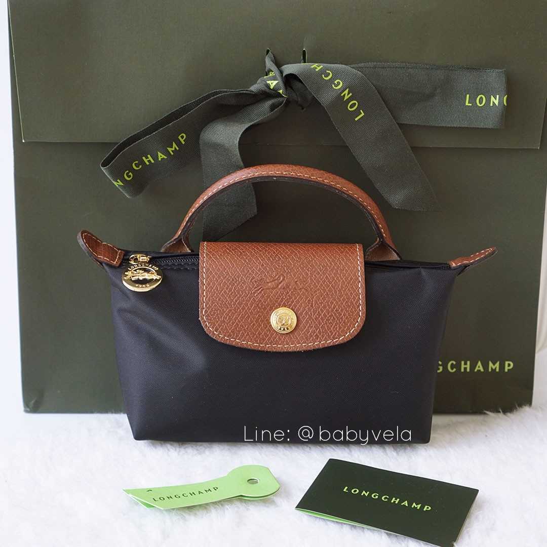 longchamp pouch with handle