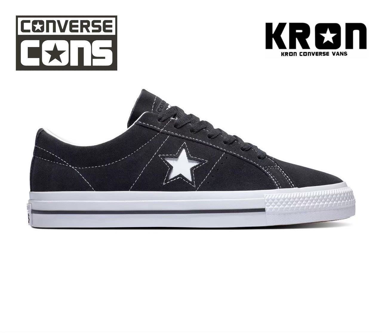 CONVERSE ONE STAR PRO SUEDE OX BLACK LINE SHOPPING