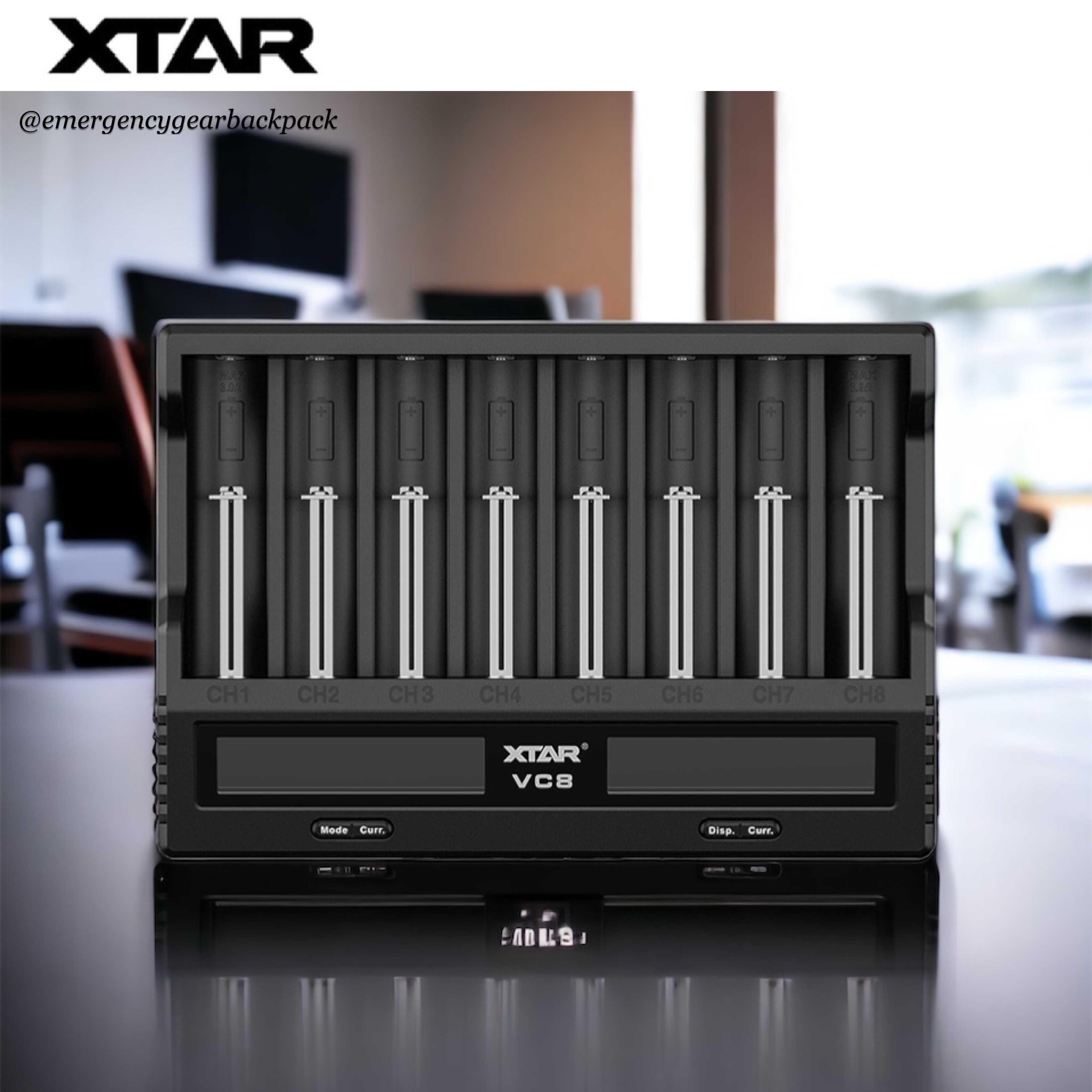 XTAR VC8 Smart Battery Charger QC3.0 LINE SHOPPING