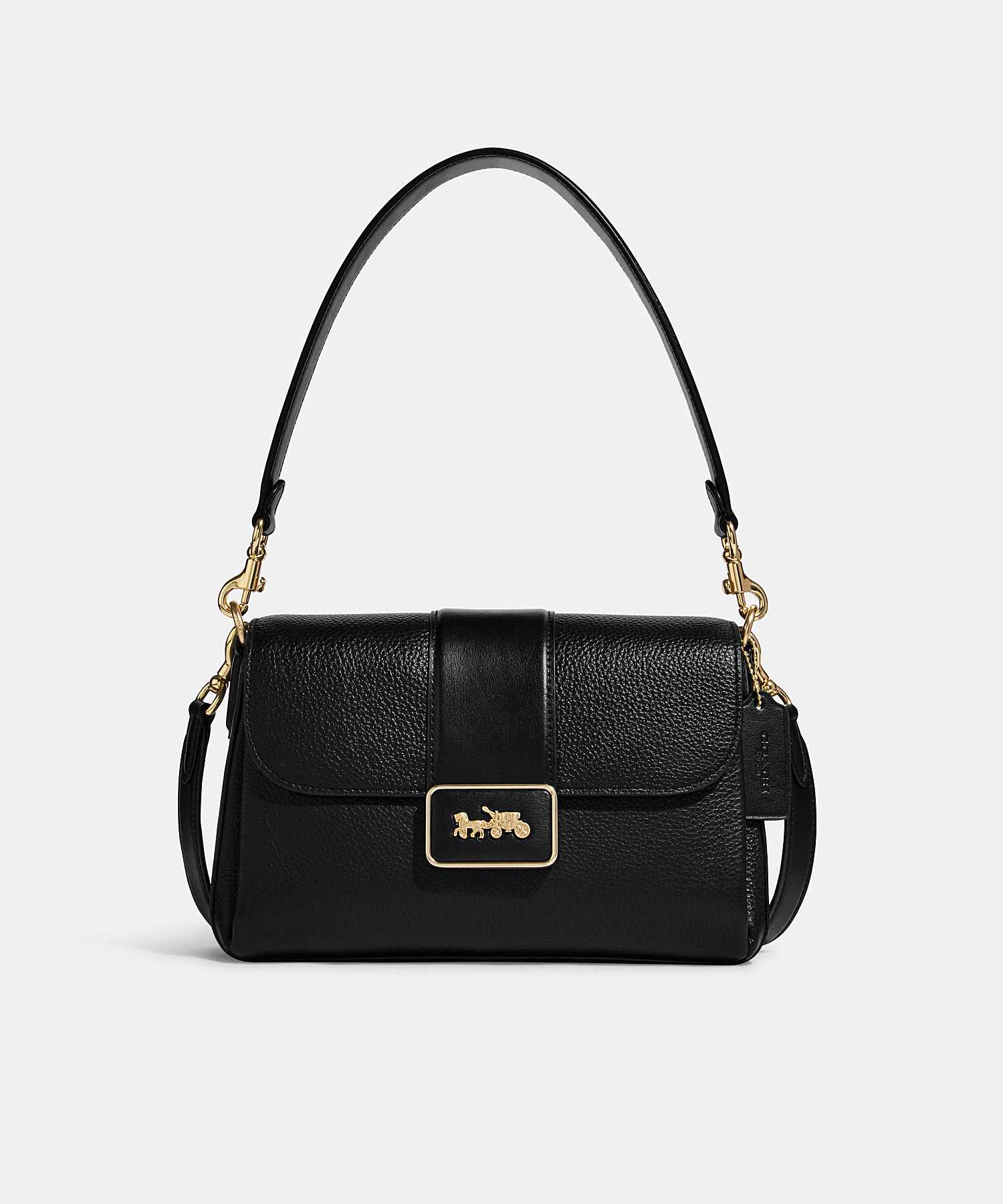 COACH GRACE SHOULDER BAG CC068 IMBLK LINE SHOPPING