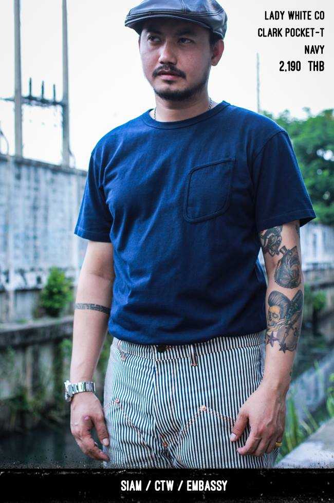 lady white clark pocket tee