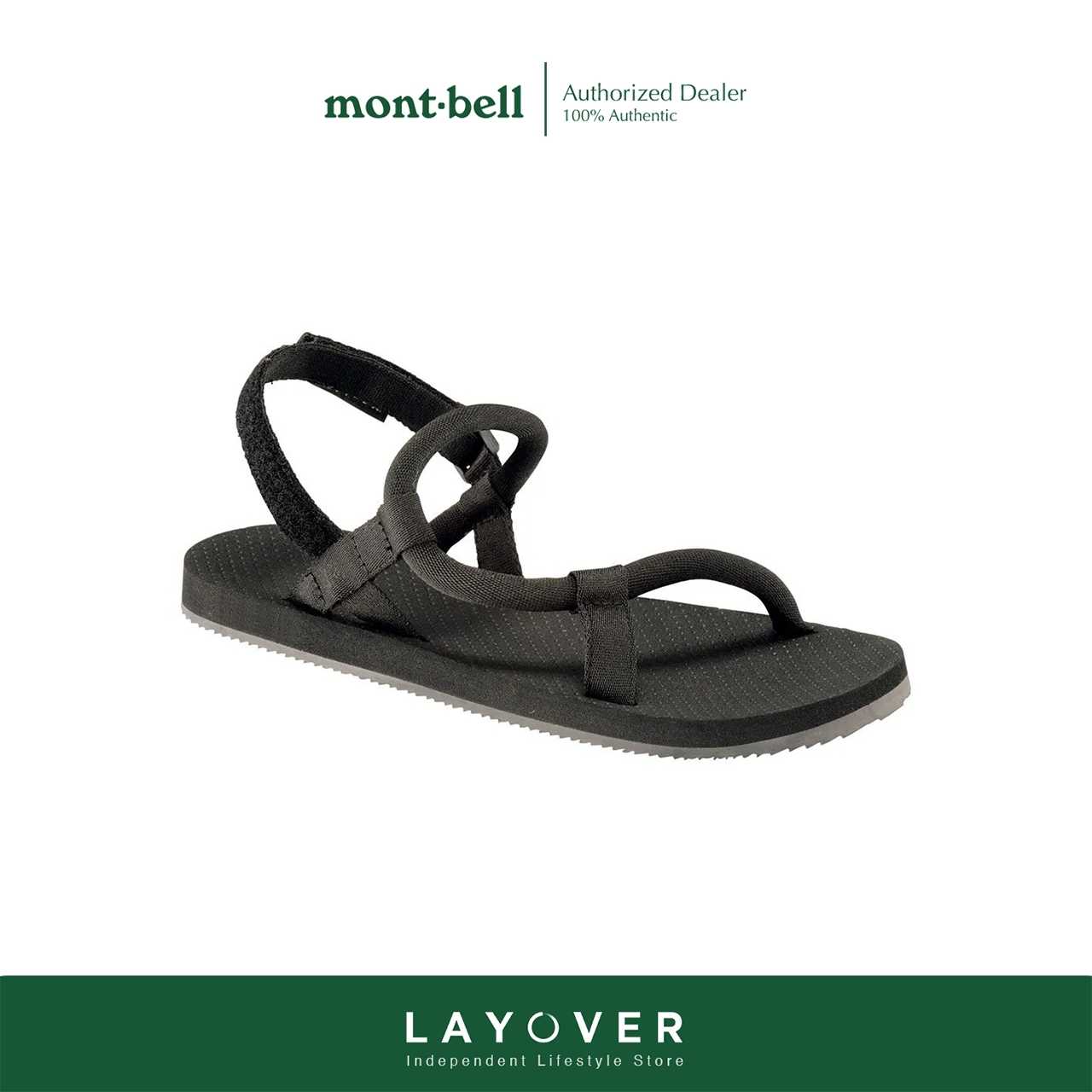 Montbell Lock On Sandals Black LINE