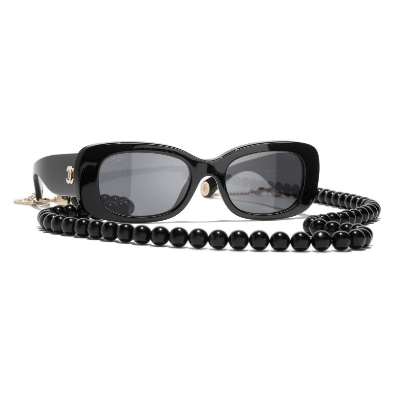 Chanel square chain on sale sunglasses