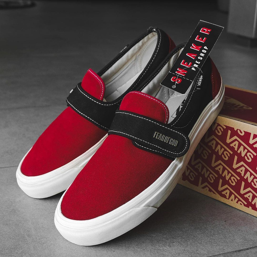 Red van slip on sale